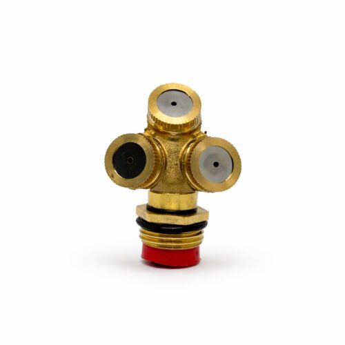 Brass Tri‑Outlet Misting Nozzle Click For Details