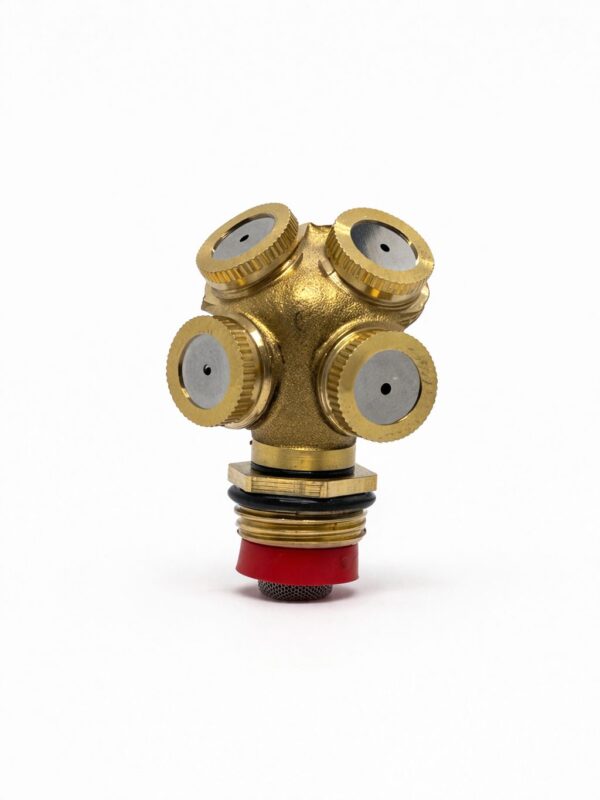 Brass Multi-Jet Irrigation Nozzle – 4-Way Click For Details